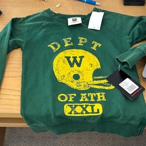 Green and Yellow toddler Sweater -4T